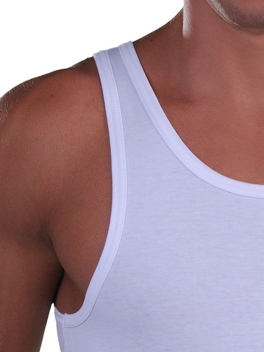 Lord Men's Sleeveless Undershirt White