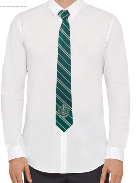 Cinereplicas Slytherin Ανδρική Γραβάτα με Σχέδια σε Πράσινο Χρώμα