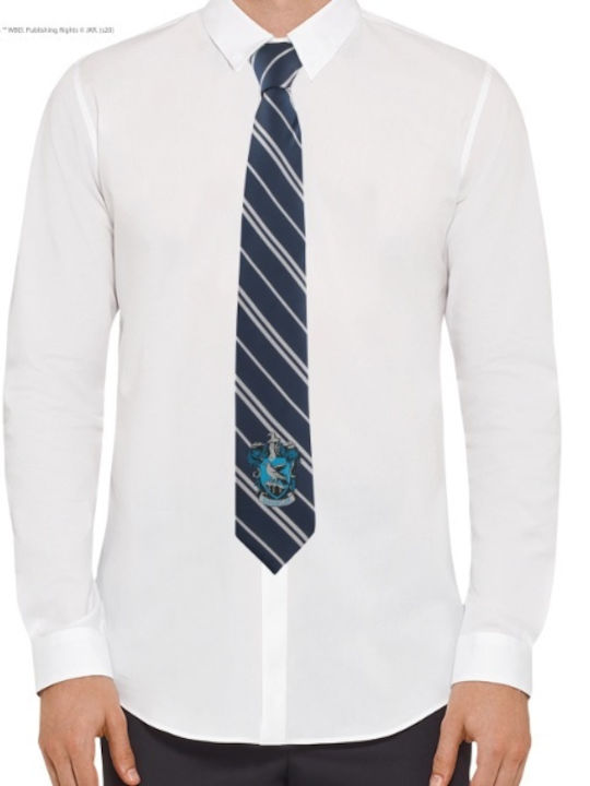 Cinereplicas Ravenclaw Ανδρική Γραβάτα Συνθετική με Σχέδια σε Navy Μπλε Χρώμα