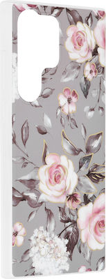 Techsuit Marble Series Plastic / Silicone Back Cover Gray (Galaxy S23 Ultra)