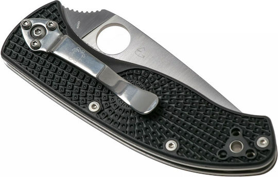 Spyderco Tenacious Σουγιάς Μαύρος σε Θήκη