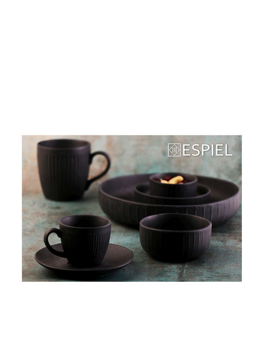 Espiel Porcelain Espresso Cup Set 80ml Gobi Black Sand