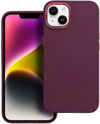 Forcell Frame Coperta din spate Silicon / Plastic rezistent Violet (Redmi Note 12 Pro+)