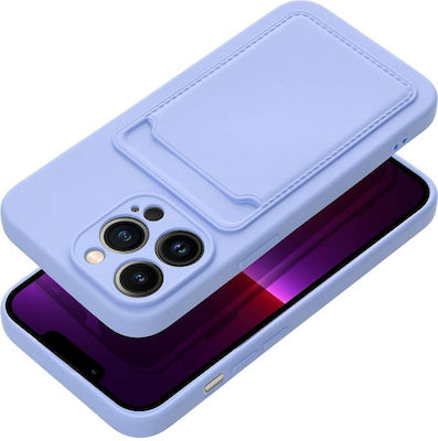 Forcell Card Coperta din spate Silicon cu slot pentru carduri Violet (Redmi Note 12 5G)