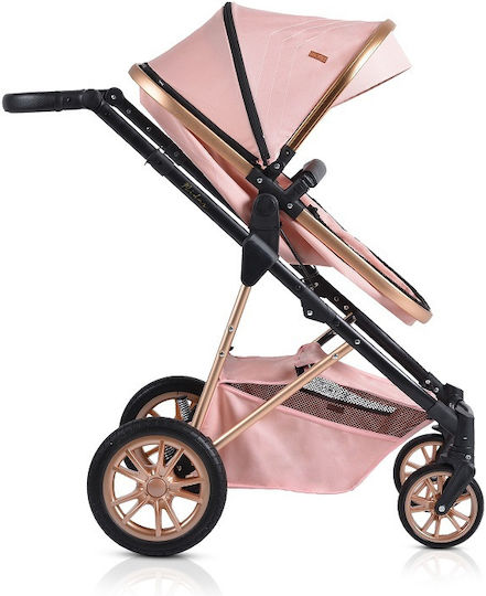 Moni Verstellbar 3 in 1 Baby Kinderwagen Geeignet für Neugeborene Rosa 10.2kg