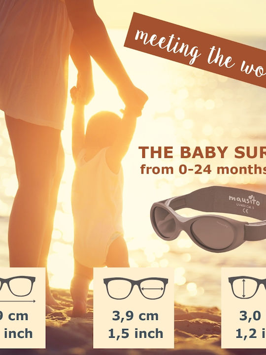 Mausito Baby Surfer Kids Sunglasses Blue for 0-1 Year