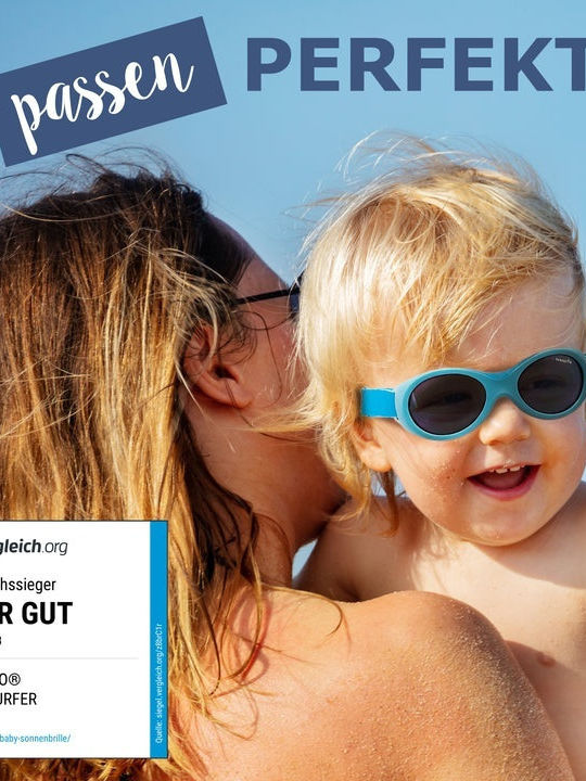 Mausito Baby Surfer Kids Sunglasses Turquoise for 0-1 Year
