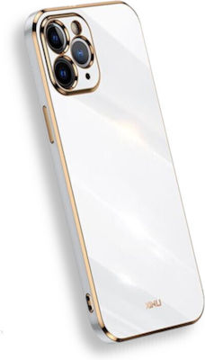 Bodycell Gold Plated Umschlag Rückseite Silikon Weiß (iPhone 11 Pro) BG-00006