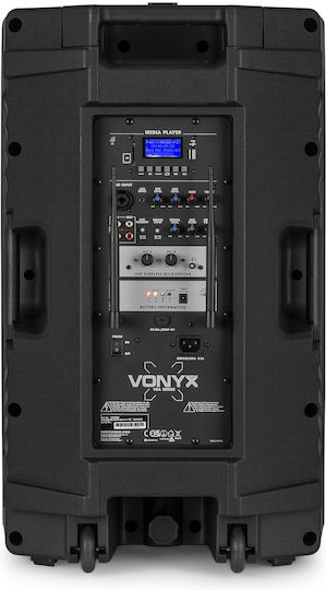 Vonyx Karaoke-Lautsprecher mit Kabellosen Mikrofonen VSA700 174.055 Schwarz