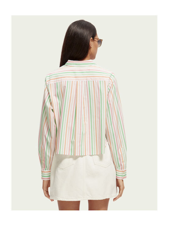 Scotch & Soda Women's Striped Long Sleeve Shirt