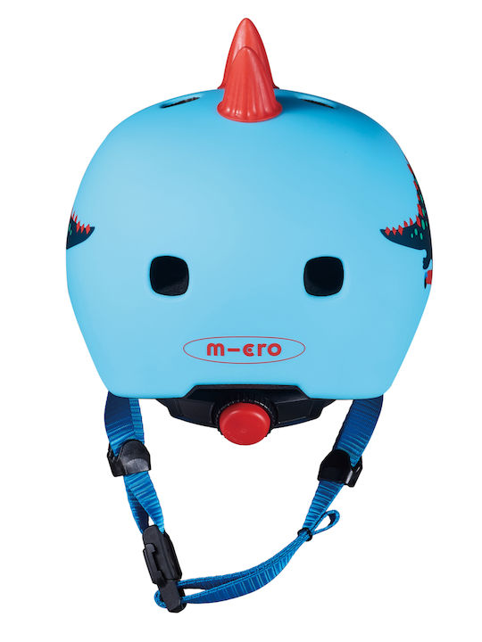 Micro 3D Scootersaurus Kids' Helmet for City Bike Blue