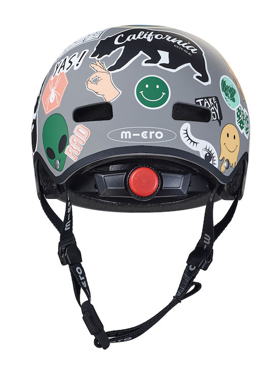 Micro Kids' Helmet for City Bike Gray