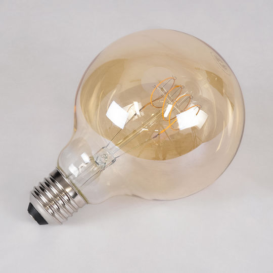 GloboStar LED-Lampe 4W 135mm für Fassung E27 und Form G95 Warmes Weiß 280lm Dimmbar