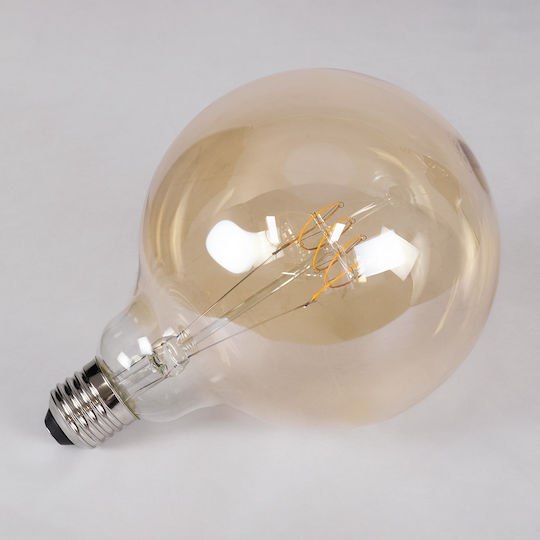 GloboStar LED крушка 4W 180mm за фасунга E27 и форма G125 Топло бяло 280лм Димируем