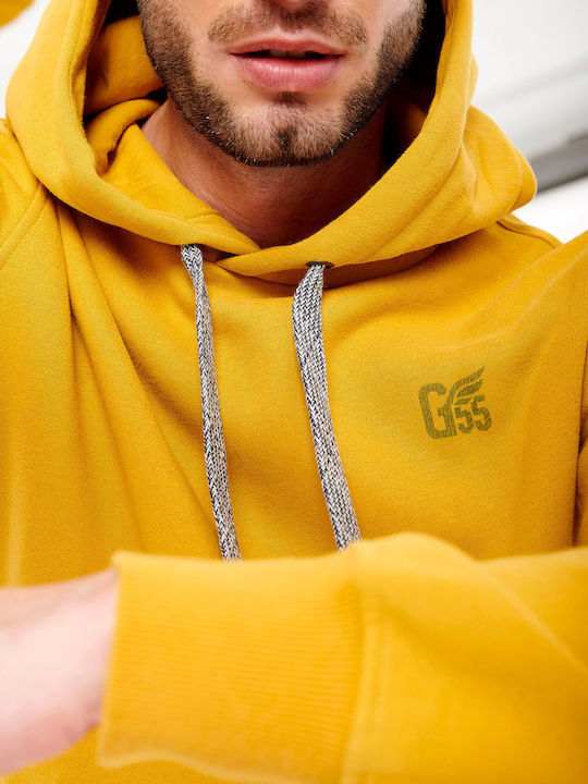 GAM004-20306 Sweatshirt mit Kapuze Gelb