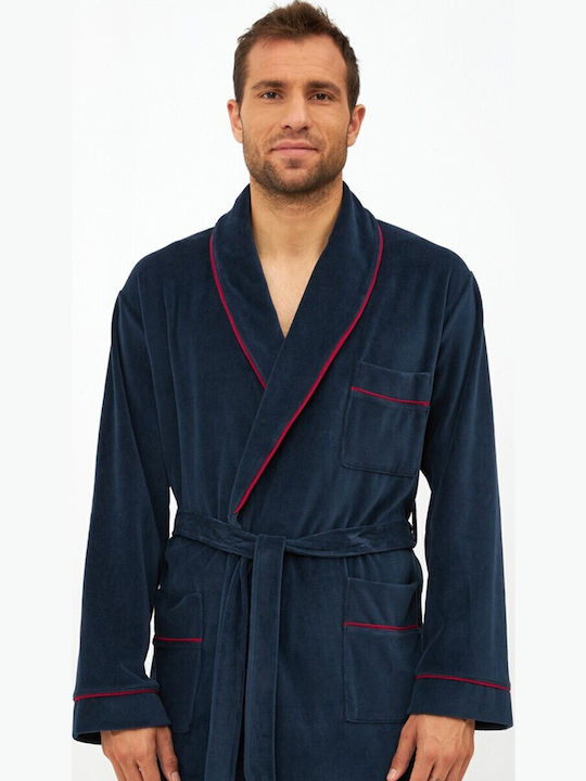 Harmony Winter Herren-Robe Marineblau