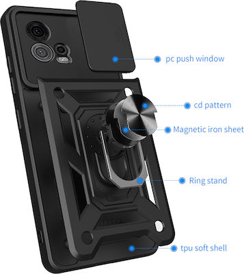 Techsuit Back Cover Black (Moto G72)