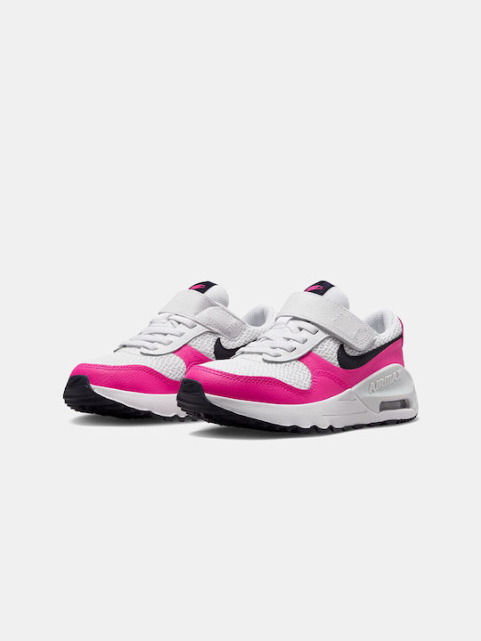 Nike Παιδικά Sneakers Air Max Systm White / Obsidian / Fierce Pink / Pure Platinum