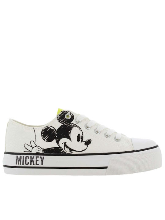 Mickey Mouse Clubhouse Παιδικά Sneakers Λευκά