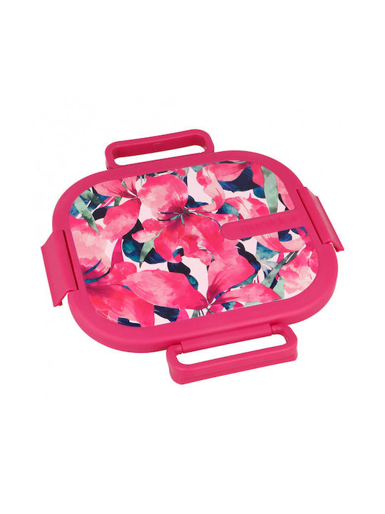 Quokka Inox Lunch Box Pink 18x16.5cm