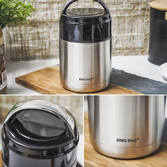 KING Hoff Inox Thermo Lunch Box Silver 650ml