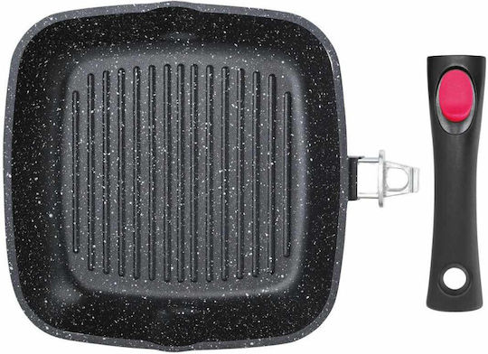 KING Hoff Grill With Lid made of Aluminum with Stone Coating 28cm