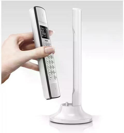 Philips M450 Ασύρματο Τηλέφωνο με Ελληνικό Μενού Λευκό
