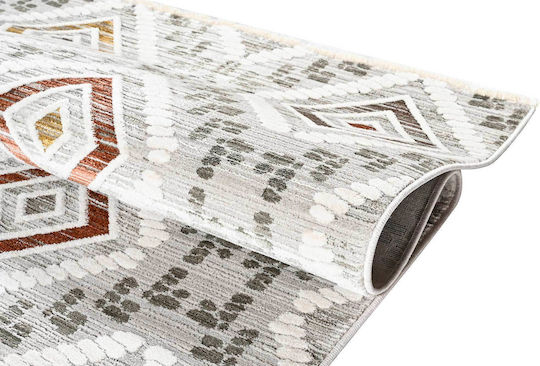 Balsan 795 Modernes Schlafzimmer-Teppichset Havana Azteke Grau 3 Stück
