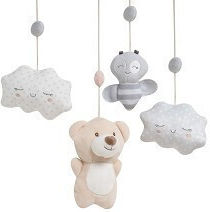 Interbaby Μόμπιλε Κούνιας με Μουσική Bear για Νεογέννητα