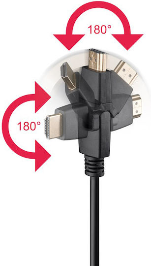 Goobay HDMI 2.0 Premium High Speed 4K 60Hz HDR Cable HDMI Male - HDMI Male 3m Black