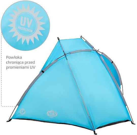 Nils NC3039 Blue Beach Tent For 4 People