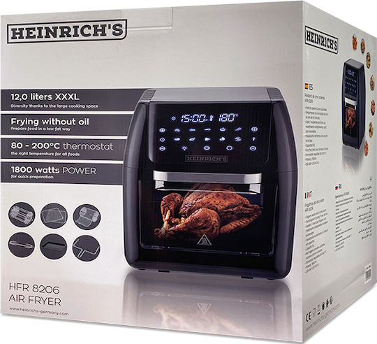 Heinrich's 236-0037 Air Fryer 12lt Black