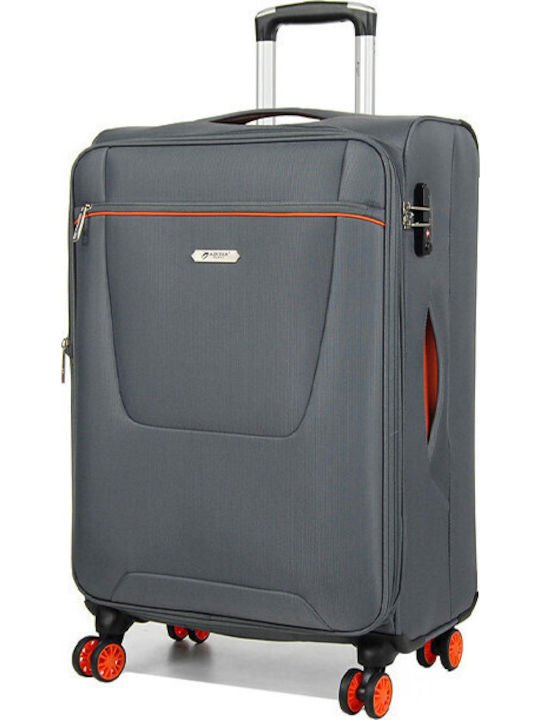 Airtex Paris Μεσαία Βαλίτσα Ταξιδίου Υφασμάτινη Γκρι με 4 Ρόδες Ύψους 67εκ.