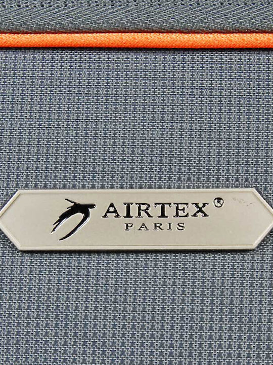 Airtex Paris Μεσαία Βαλίτσα Ταξιδίου Υφασμάτινη Γκρι με 4 Ρόδες Ύψους 67εκ.