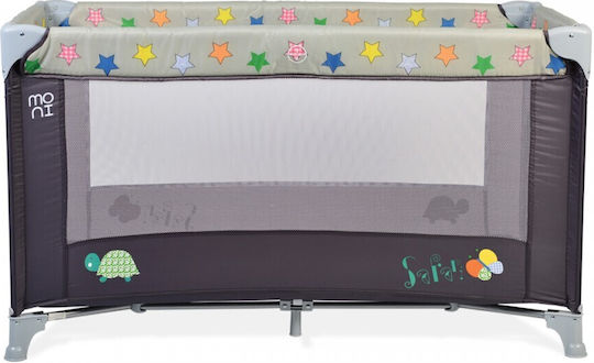 Moni Safari Playpen with Mattress Pink/Grey 125x65cm