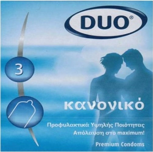 Duo Προφυλακτικά Regular 3τμχ 52mm Natural