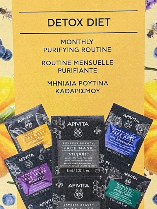Apivita Detox Diet Σετ Περιποίησης για Ενυδάτωση & Καθαρισμό Προσώπου