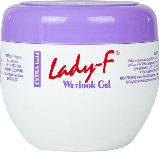 Lady F Wetlook Gel Extra Hold 300ml Hair Gel 300ml