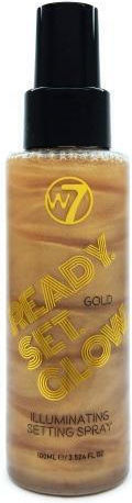 W7 Cosmetics Golden Girl Seturi și Palete de Machiaj pentru Față și Ochi 24K Gold Rush și Ready Set Glow 2 Bucăți