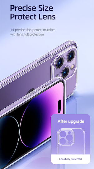 Usams Crystal Back Cover Silicon Transparent (iPhone 14 Pro)