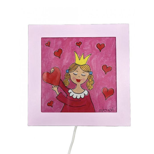 Harti Harti Wooden Kids Wall Light Wall Light Princess