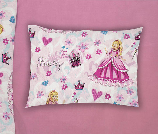 Dimcol Princess 390 Față de pernă pentru copii 50x70buc Roz