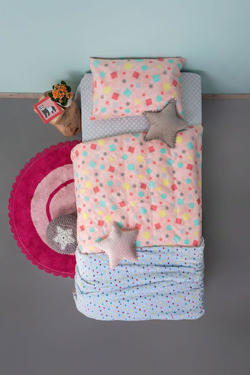 Palamaiki Trend TC928 Față de pernă pentru copii din bumbac 100% 50x75cm Colorată