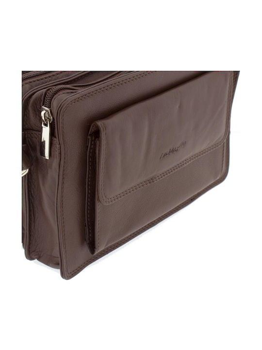 Leather Men's Bag Handbag Brown