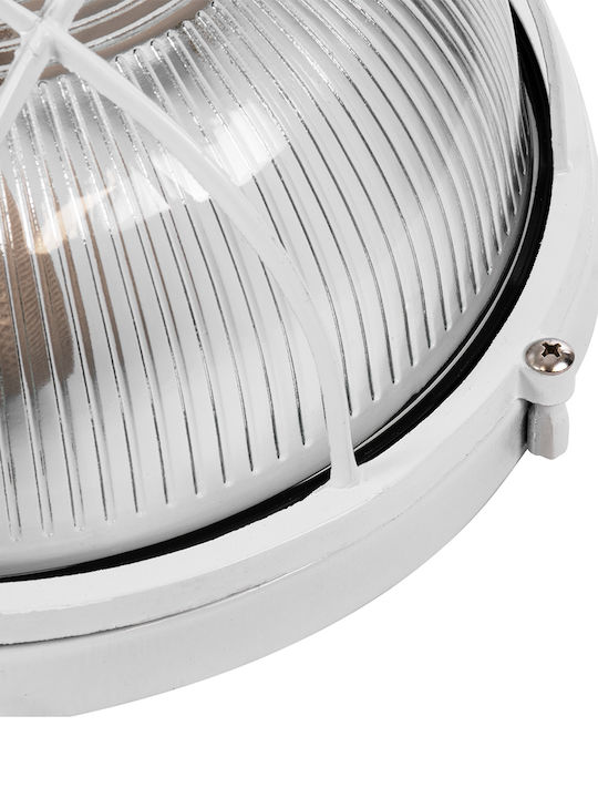 GloboStar Boatlight Wall-Mounted Bulkhead Outdoor E27 IP65 24x24x11cm