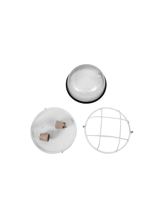 GloboStar Boatlight Wall-Mounted Bulkhead Outdoor E27 IP65 24x24x11cm