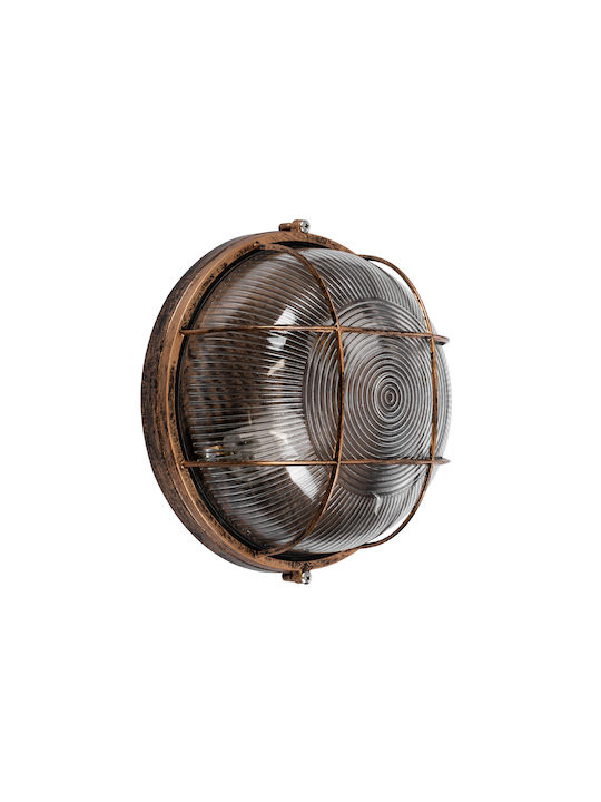 GloboStar Boatlight Wall-Mounted Bulkhead Outdoor E27 IP65 24x24x11cm