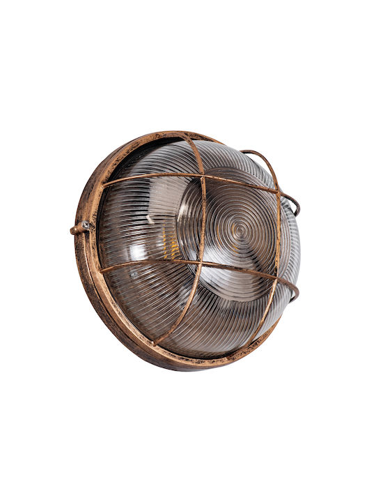 GloboStar Boatlight Wall-Mounted Bulkhead Outdoor E27 IP65 24x24x11cm