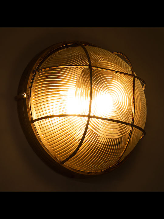 GloboStar Boatlight Wall-Mounted Bulkhead Outdoor E27 IP65 24x24x11cm