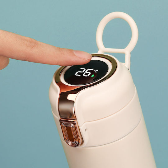 Techsuit Μπουκάλι Θερμός Ανοξείδωτο 400ml Ροζ